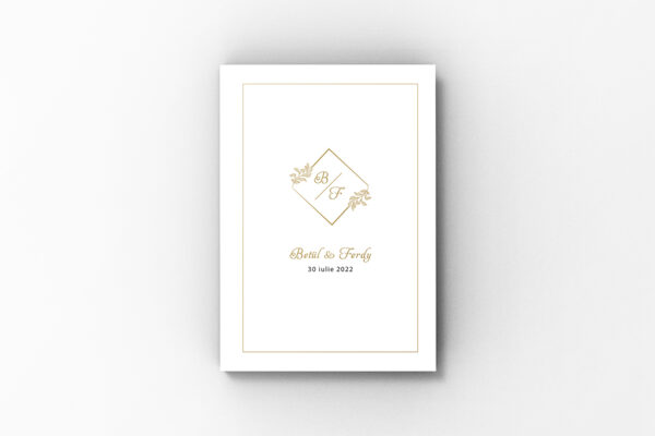 Album de amintiri, Simplu forme, Gold,  Layflat 20 x 30 cm