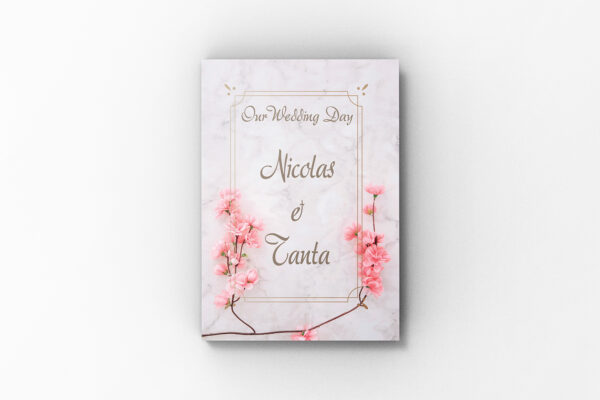 Album de amintiri, Simplu Forme Floral, Roz,   Layflat 20 x 30 cm