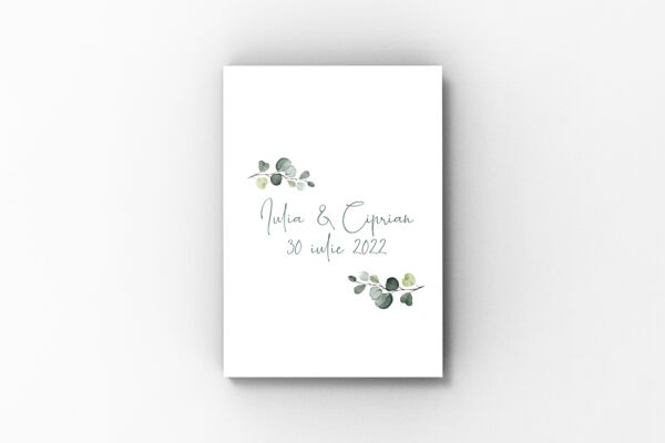 Album de amintiri, Simplu Abstract Floral, Verde, Layflat 20 x 30 cm