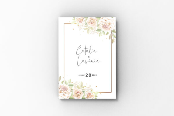 Album de amintiri, Floral Chenar, Multicolor, Layflat 20 x 30 cm